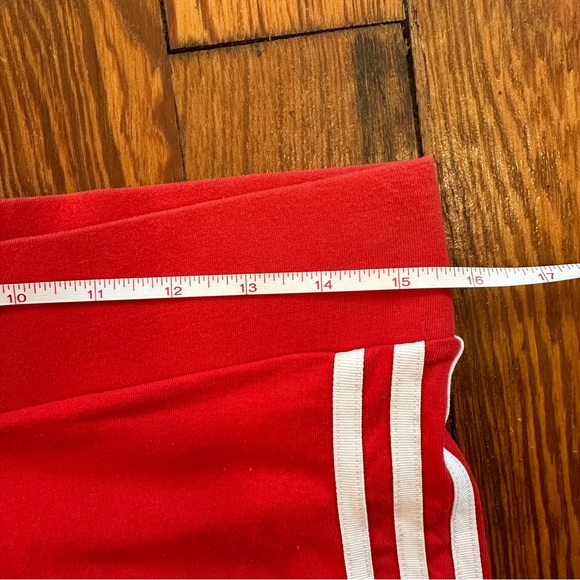 Adidas Original Stripes Compress Leggings - Red - Large - Picture 6 of 8